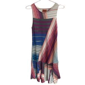 Missoni sleeveless striped Intarsia dress size small designer luxury